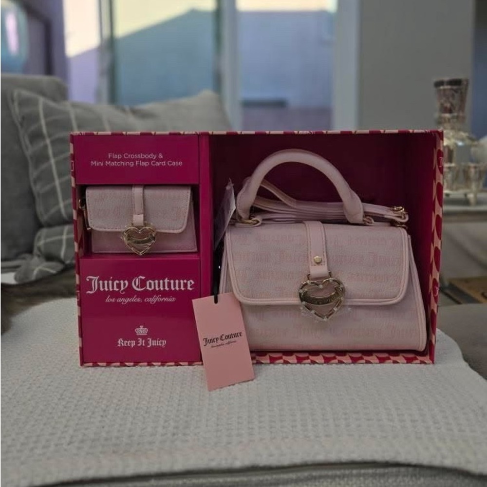 juicy couture matching wallet and bag set